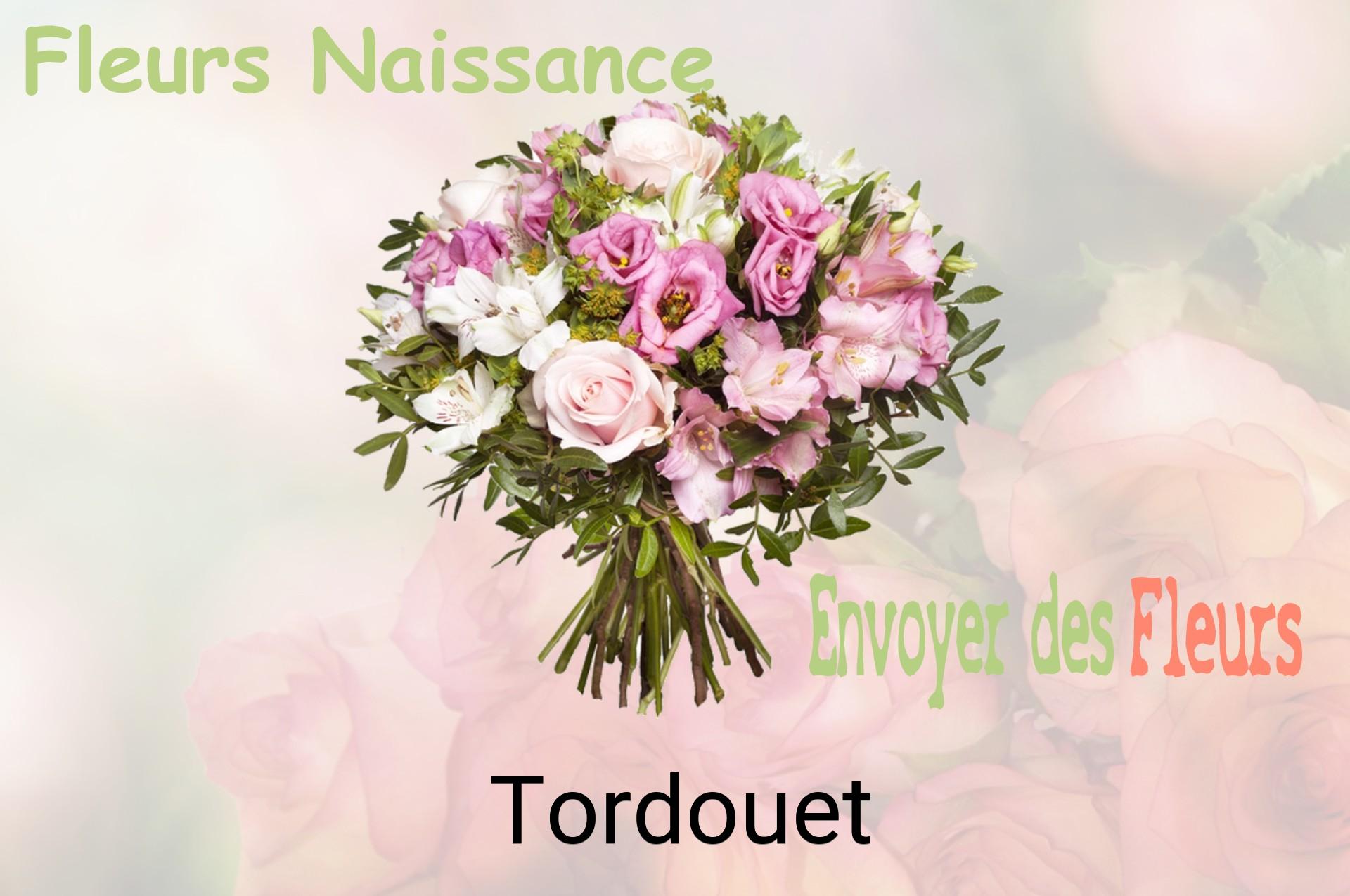 Bouquet de fleurs de naissance livré à Tordouet